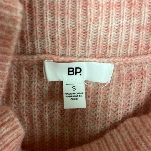 Nordstrom BP Pink Ribbed Mock Turtleneck Sweater - Picture 2 of 7